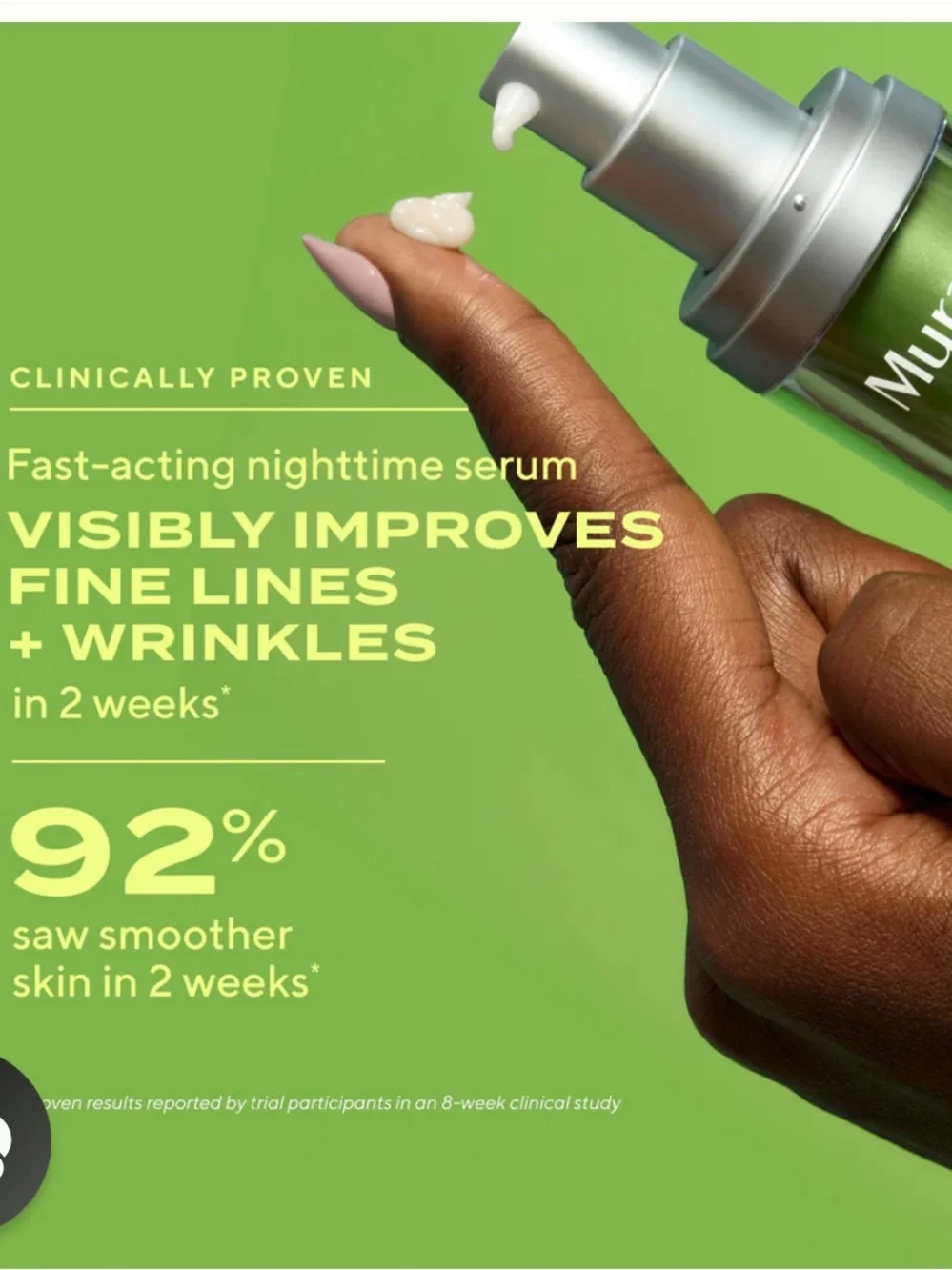 Murad Resurgence Retinol Youth Renewal Serum — Green and Silver Pump